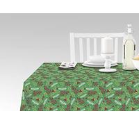 Doge Milano Nappe avec impression numérique, 100% Made in Italy Nappe antidérapante pour salle à manger, lavable et antitache, modèle de Noël - RioMarina, 140x240 cm