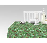 Doge Milano Nappe avec impression numérique, 100% Made in Italy Nappe antidérapante pour salle à manger, lavable et antitache, modèle de Noël - RioMarina, cm 140x180