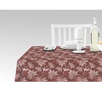 Doge Milano Nappe avec impression numérique, 100% Made in Italy Nappe antidérapante pour salle à manger, lavable et antitache, Modèle Gingembre, 140x140 cm