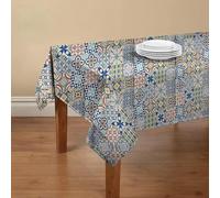 Doge Milano Nappe avec impression numérique, 100% Made in Italy Nappe antidérapante pour salle à manger, lavable et antitache, Modèle Maiolica - Rosalie, cm 180x140
