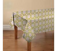 Doge Milano Nappe avec impression numérique, 100% Made in Italy Nappe antidérapante pour salle à manger, lavable et antitache, Modèle Maiolica - Rosazza, cm 140x140