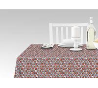 Doge Milano Nappe avec impression numérique, 100% Made in Italy Nappe antidérapante pour salle à manger, lavable et antitache, modèle Retalhuleu, 140x180 cm