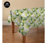 Doge Milano Nappe avec impression numérique, 100% Made in Italy Nappe antidérapante pour salle à manger, lavable et antitache, modèle Majolica - Rose, cm 140x140
