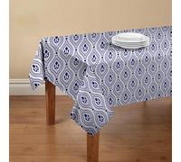 Doge Milano Nappe avec impression numérique, 100% Made in Italy Nappe antidérapante pour salle à manger, lavable et résistante aux taches, Modèle Maiolica - Roslavl, cm 240x140