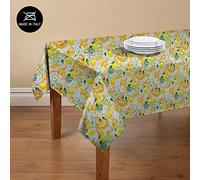 Doge Milano Nappe avec impression numérique, 100% Made in Italy Nappe antidérapante pour salle à manger, lavable et antitache, Modèle Maiolica - Roscigno, cm 180x140