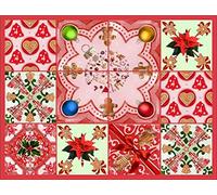 Doge Milano Set de 2 sets de table rectangulaires, 100% Made in Italy, sets de table américains avec impression numérique, antidérapants et lavables, modèle de Noël - Theo, cm 40x30
