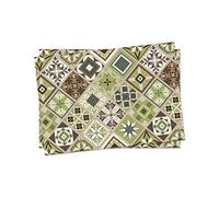 Doge Milano Set de 2 sets de table rectangulaires, 100% Made in Italy, Sets de table américains avec impression numérique, antidérapants et lavables, Motif géométrique - Trixie, cm 40x30