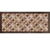 Doge Milano Tapis de couloir, 100% Made in Italy, Tapis antitache avec impression numérique, Tapis antidérapant et lavable, Motif géométrique - Alessandro, cm 150x65