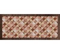 Doge Milano Tapis de couloir, 100% Made in Italy, Tapis antitache avec impression numérique, Tapis antidérapant et lavable, Modèle géométrique - Alessandro, cm 250x65