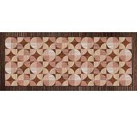 Doge Milano Tapis de couloir, 100% Made in Italy, Tapis antitache avec impression numérique, Tapis antidérapant et lavable, Modèle géométrique - Alessandro, cm 200x65