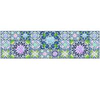 Doge Milano Tapis de cuisine, 100% Made in Italy, Tapis antitache avec impression numérique, Tapis antidérapant et lavable, Cactus - Modèle Bowie, 180x52 cm