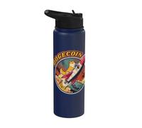 Dogecoin Crypto Coin Drôle Monnaie Digital Finance Stainless Steel Insulated Water Bottle
