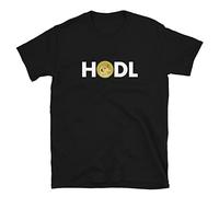 Dogecoin HODL T-T-Shirts à Manches Courtes Doge Crypto Cryptocurrency HODL Trading Trader Gift Tee Black(Small)