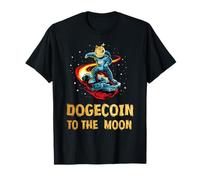 Dogecoin to the Moon TShirt, Cool Doge Coin Crypto Currency T-Shirt