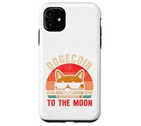 Dogecoin vers La Lune Rétro Crypto Trader Chien Shiba HODL Coque pour iPhone 11