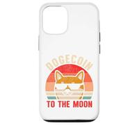 Dogecoin vers La Lune Rétro Crypto Trader Chien Shiba HODL Coque pour iPhone 12/12 Pro