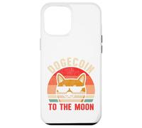 Dogecoin vers La Lune Rétro Crypto Trader Chien Shiba HODL Coque pour iPhone 12 Pro Max