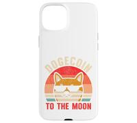 Dogecoin vers La Lune Rétro Crypto Trader Chien Shiba HODL Coque pour iPhone 15 Plus