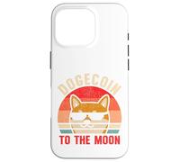 Dogecoin vers La Lune Rétro Crypto Trader Chien Shiba HODL Coque pour iPhone 16 Pro
