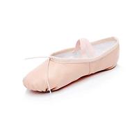 DoGeek Chaussure Ballet Ballerine Noire Chaussure de Danse Chaussures Pilates Chausson Cuir Noir Gymnastique Split Plate Ballet Doux Chaussures - Peau - 35 EU