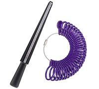 DoGeek Mesure Taille Bague,Ring Sizer Anneaux Pour Mesurer Taille Doigts Pour Bagues Tailles A-Z Métal/Acier/Plastique (Plastique)