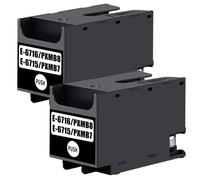 DOGEPRO T6715 C13T671500 2 Boîte d'entretien Encre C13T671600, E-6716, Compatible avec Epson WorkForce Pro WF-4720DWF WF-4725DWF WF-4730DTWF WF-4730DWF WF-4740DTWF WF-4740DWF (2PACK)