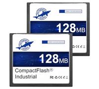 Dogfish 2 Pack 128Mo Compact Flash Card Carte Mémoire CF Type I Haute Performance FAT16 pour Équipements Industriels et Appareils Photo Numériques Anciens