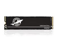 Dogfish 4to NVMe SSD M.2 2280 PCIe Gen4x4 avec Pad Thermique en Graphène,jusqu'à 7300Mo/s,3D NAND TLC Disques durs Internes Gaming,Compatible avec PS5 Notebook PC