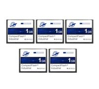 Dogfish 5 Pack 1Go Compact Flash Card Carte Mémoire CF Type I Haute Performance FAT16 pour Équipements Industriels et Appareils Photo Numériques Anciens