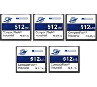 Dogfish 5 Pack 512Mb Compact Flash Card Carte Mémoire Cf Type I Haute Performance Fat16 Pour Équipements Industriels Et Appareils Photo Numériques Anciens[LOT6241549]
