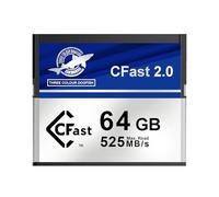 Dogfish Carte Mémoire CFast 2.0 64GB, Vitesse de Lecture 525MB/s, Puce MLC, Idéale pour Cinema 4K RAW et Photographie Sportive