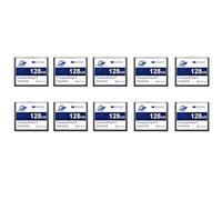 Dogfish Carte Mémoire Compact Flash 128Mo 10PACK, Carte CF Type I pour Équipement Industriel et Appareil Photo Numérique Ancien Modèle
