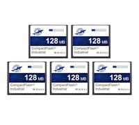 Dogfish Carte Mémoire Compact Flash 128Mo 5 Pack, Carte CF Type I pour Équipement Industriel et Appareil Photo Numérique Ancien Modèle