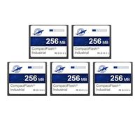 Dogfish Carte Mémoire Compact Flash 256Mo 5 Pack, Carte CF Type I pour Équipement Industriel et Appareil Photo Numérique Ancien Modèle