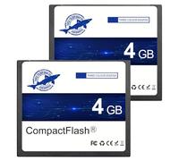 Dogfish Carte Mémoire Compact Flash 4Go 2Pack 133X Carte CF pour Photographie Professionnelle