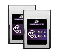 Dogfish CFexpress Lot de 2 cartes mémoire 512 Go type A jusqu'à 900 Mo/s de lecture pour appareils photo Sony Alpha/FX 4 K 8 K et prise de vue en rafale haute vitesse