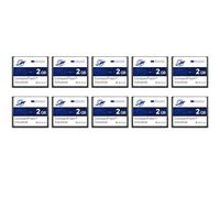 Dogfish FAT16 Lot de 10 cartes mémoire flash compactes pour équipements industriels et appareils photo numériques vintage 2 Go