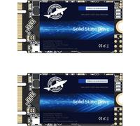 Dogfish SSD SATA M.2 2242 256 Go Ngff Disque dur interne SSD haute performance pour ordinateur de bureau SATA III 6 Gb/s (256 Go x 2 paquets)