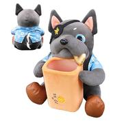 Doggie Car Trash Can Boîte De Tissus, Support De Tissu De Chien 2 En 1 - Plance De Voiture Pour Chiens, Boîte Créative De Tissus Animaux Mignons Pour Voiture En Peluche Porteuse