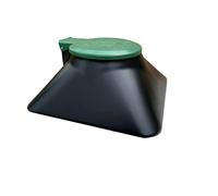 Doggie Dooley "The Original kit systeme Dog Broyeur de déchets, Noir avec Couvercle Vert