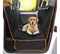 Doggie World Housse de siège de Voiture pour Chien - Voitures, camions et VUS - Protection complète de Luxe avec Rabats latéraux supplémentaires - Ouvertures de Ceinture de sécurité - Hamac