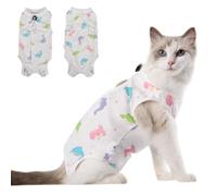 DoggieKit Combinaison de Récupération pour Chat Body Chat Post Opératoire Stérilisation Femelle Male Protection Contre Léchage Convient Plaies Abdominales ou Maladies de Peau Gilet Chats Anti Lechage