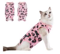 DoggieKit Combinaison de Récupération pour Chat Body Chat Post Opératoire Stérilisation Femelle Male Protection Contre Léchage Convient Plaies Abdominales ou Maladies de Peau Gilet Chats Anti Lechage