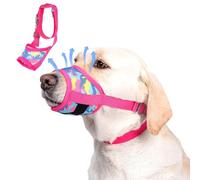 DoggieKit Muselière pour Chiens, Muselières Souples et Respirantes en Maille avec Velcro Réglable pour Chiots et Chiens de Petite, Moyens et Grandes Taille, Museliere Anti Aboiement Anti-Morsure