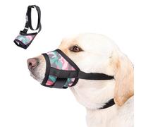 DoggieKit Muselière pour Chiens, Muselières Souples et Respirantes en Maille avec Velcro Réglable pour Chiots et Chiens de Petite, Moyens et Grandes Taille, Museliere Anti Aboiement Anti-Morsure
