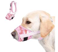DoggieKit Muselière pour Chiens, Muselières Souples et Respirantes en Maille avec Velcro Réglable pour Chiots et Chiens de Petite, Moyens et Grandes Taille, Museliere Anti Aboiement Anti-Morsure