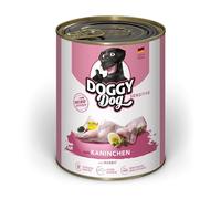 Doggy Dog Paté Kaninchen Sensitive, 6 x 800 g, Nourriture Humide pour Chien, sans céréales, avec Huile de Saumon et Moule aux orles Vertes, Aliment Complet particulièrement Bien toléré, fabriqué en