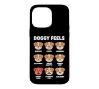 Doggy Feels Chart, Expressions des émotions des Chiots Coque pour iPhone 14 Pro Max