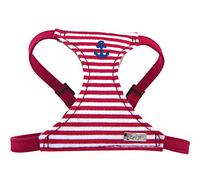 DOGGY Harnais Matelot pour Chien Rouge Taille S 34-45 cm x 15 mm