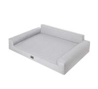 DOGGY Lit pour chien, matelas pour chien, canapé pour petits et grands chiens, coussin pour chien, panier pour chien, panier pour animal de compagnie, espace de couchage, meuble pour chien, gris, XXL